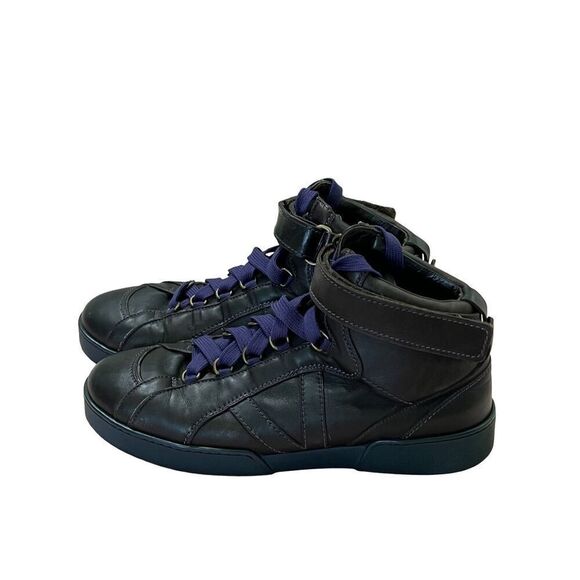 Louis Vuitton Sneakers Men’s 8 High Top Leather Brown Purple Authentic BA0097 8 - Picture 6 of 16